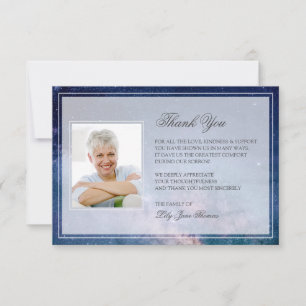 Starry Night Beerdigung Danke   Memorial Card