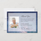 Starry Night Beerdigung Danke | Memorial Card (Vorderseite)