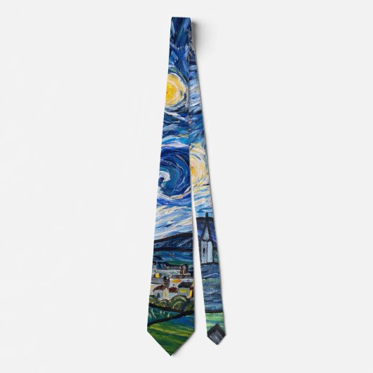 Starry Night Belmont Lancashire Krawatte (Vorderseite)
