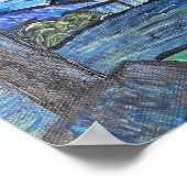 Starry Night Belmont Lancashire Poster (Ecke)