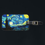 Starry Night, berühmte van Gogh Gemälde Gepäckanhänger<br><div class="desc">Van Gogh art: Starry Night Single</div>