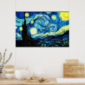 Starry Night, berühmtes Bild von Van Gogh Poster (Küche)