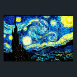 Starry Night, berühmtes Bild von Van Gogh Poster<br><div class="desc">Starry Night,  beliebtes Bild von Vincent van Gogh</div>