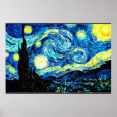 Starry Night, berühmtes Bild von Van Gogh Poster (Vorne)
