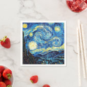 Starry Night, berühmtes Kunstwerk von Vincent van Serviette (Beispiel)
