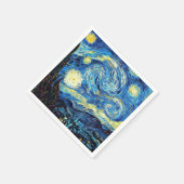 Starry Night, berühmtes Kunstwerk von Vincent van Serviette (Ecke)