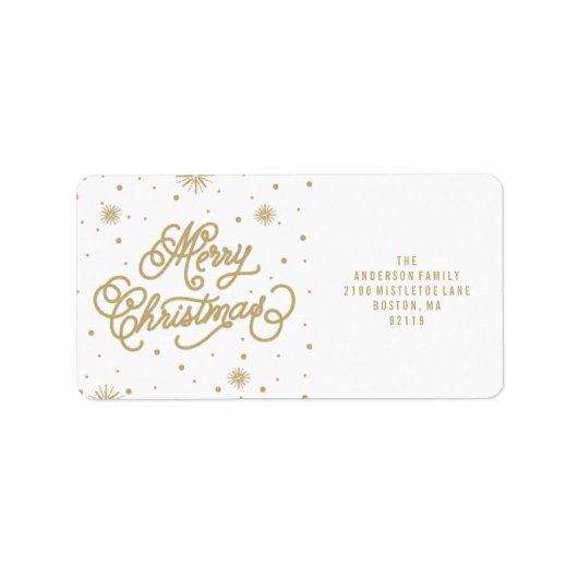 Starry Night | Bezeichnung der Ferienadresse Adressaufkleber (Vorne)