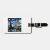 Starry Night Big Ben London England Gepäckanhänger (Vorderseite horizontal)