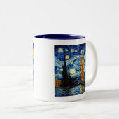 Starry Night Big Ben London England Zweifarbige Tasse (VorderseiteRechts)