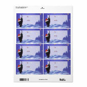 Starry Night Black Cat Weihnachten (Vorne)