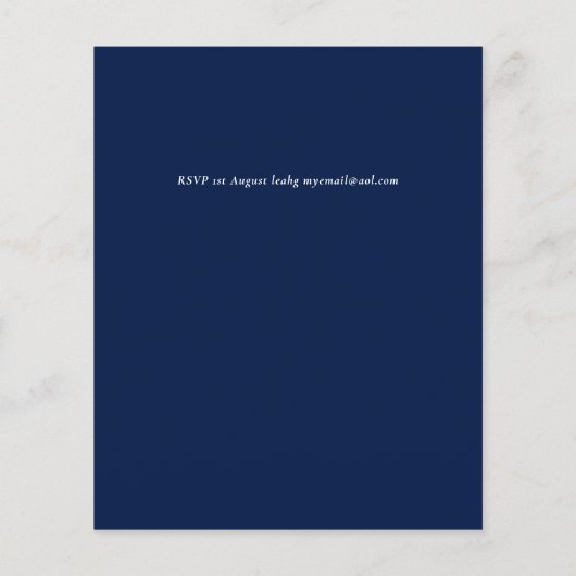 Starry Night Blue Bar Bat Mitzvah Einladungen Flyer (Hinten)