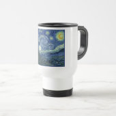 Starry Night, Blue French Stars, Vincent Van Gogh Reisebecher (VorderseiteRechts)