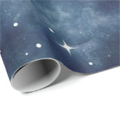 Starry Night Blue Sky Stars Lovers Universe Geschenkpapier (Rolleneckpunkt)