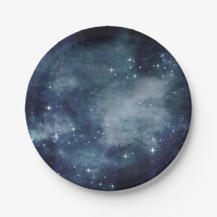 Starry Night Blue Sky Stars Universe Astrologie Pappteller