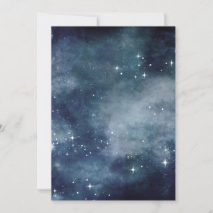 Starry Night Blue Sky Sterne Liebhaber Universum Einladung