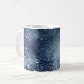 Starry Night Blue Sky Sterne Liebhaber Universum Kaffeetasse (Vorderseite Links)