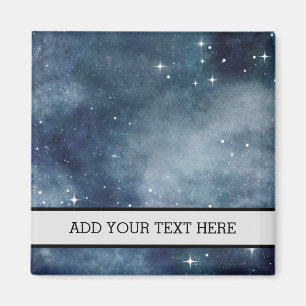 Starry Night Blue Sky Sterne Liebhaber Universum Magnet