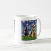 Starry Night - Border Terrier #1 Kaffeetasse (VorderseiteRechts)