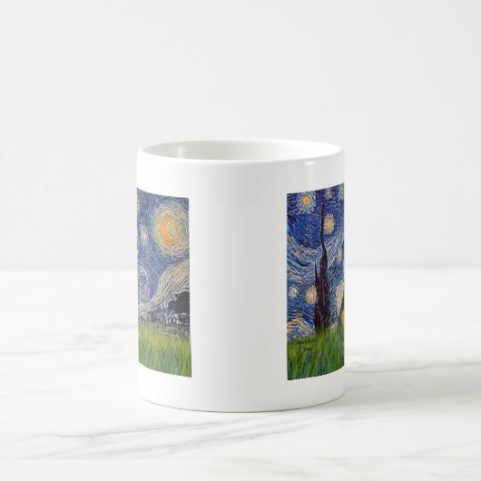 Starry Night - Border Terrier #1 Kaffeetasse (Mittel)