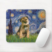 Starry Night - Border Terrier #1 Mousepad (Mit Mouse)