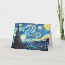 Starry Night by Van Gogh, Fine Art, Card Karte