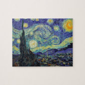 Starry Night by van Gogh Modern Art Malerei Blue Puzzle (Horizontal)