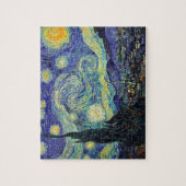 Starry Night by van Gogh Modern Art Malerei Blue Puzzle (Vertikal)