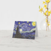 Starry Night by Van Gogh Note Card Karte (Gelbe Blume)