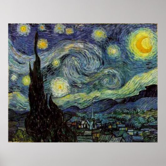 Starry Night by van Gogh Poster (Vorne)