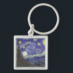 Starry Night by Van Gogh Square Schlüsselanhänger<br><div class="desc">Starry Night von Van Gogh für den Kunstliebhaber oder Träumer in Ihrem Leben.</div>