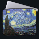 Starry Night by Vincent Van Gogh 1889 Laptopschutzhülle<br><div class="desc">Soweit ich weiß,  sind diese Bilder öffentlich zugänglich und sollen in den USA uneingeschränkt genutzt werden können. 
 Bitte kontaktieren Sie mich,  wenn Sie feststellen,  dass eines dieser Bilder nicht in Public Domain sind.</div>