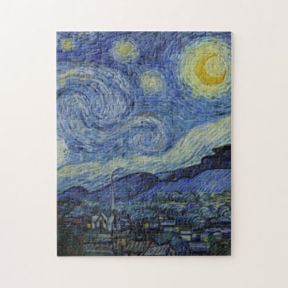 Starry Night by Vincent Van Gogh / berühmte Kunst Puzzle