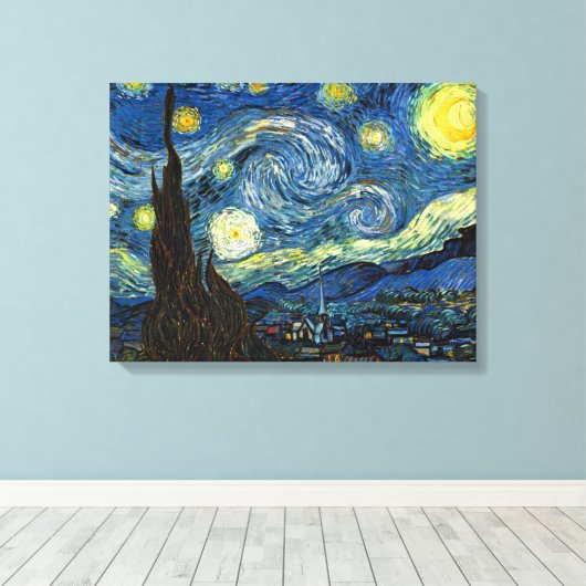 Starry Night by Vincent Van Gogh Leinwand Art (Insitu (Holzboden))