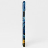 Starry Night Canine Dreamscape - Van Gogh Inspirie iPhone Hülle (Rechte Seite)