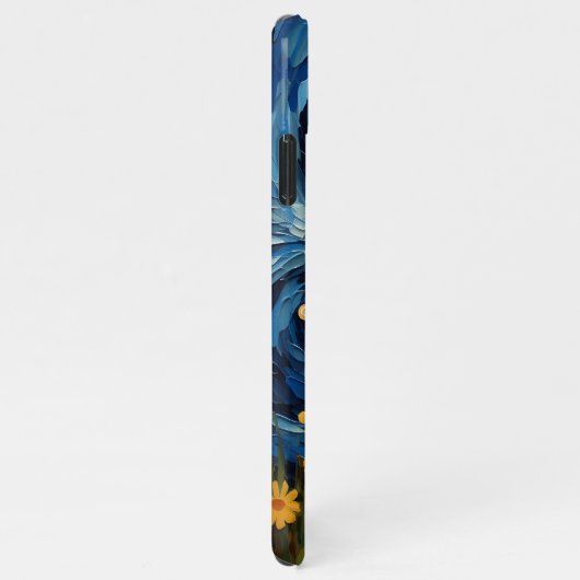 Starry Night Canine Dreamscape - Van Gogh Inspirie iPhone Hülle (Rechte Seite)