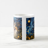 Starry Night Canine Dreamscape - Van Gogh Inspirie Kaffeetasse (Mittel)