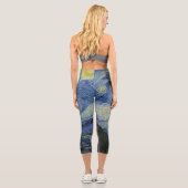Starry Night Capri Yoga Pants Leggings (Rückseite)