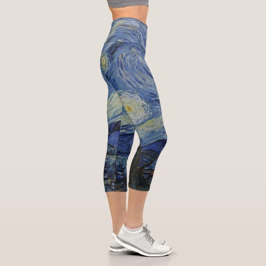 Starry Night Capri Yoga Pants Leggings (Rechts)