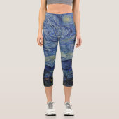 Starry Night Capri Yoga Pants Leggings (Vorderseite)