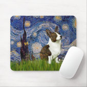 Starry Night - Cardigan Welsh Corgi Mousepad (Mit Mouse)