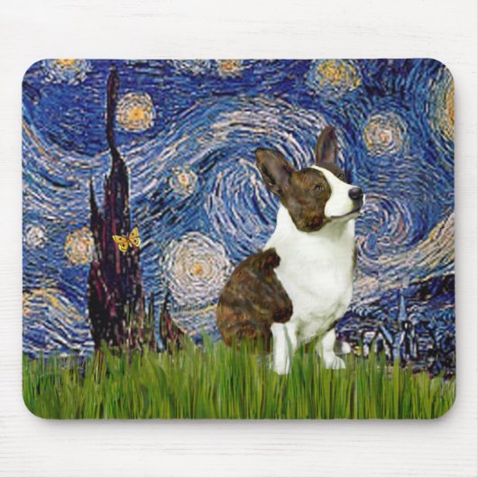 Starry Night - Cardigan Welsh Corgi Mousepad (Vorne)