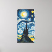 Starry Night Castle Leinwanddruck (Vorderseite)