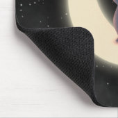 Starry Night Cat and Crescent Moon Mousepad (Ecke)