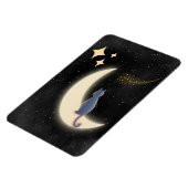 Starry Night Cat Crescent Flexible Foto Magnet (Linke Seite)