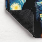 Starry Night Cat Mousepad (Ecke)