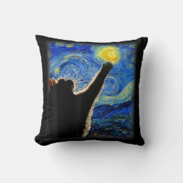 Starry Night Cat, Van Gogh Cat Lover Cat Vater Mam Kissen