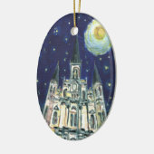 Starry Night Cathedral Keramikornament (Links)