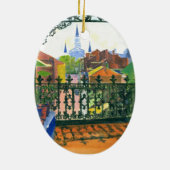Starry Night Cathedral Keramikornament (Hinten)