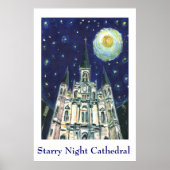 Starry Night Cathedral Poster (Vorne)