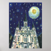 Starry Night Cathedral Poster (Vorne)